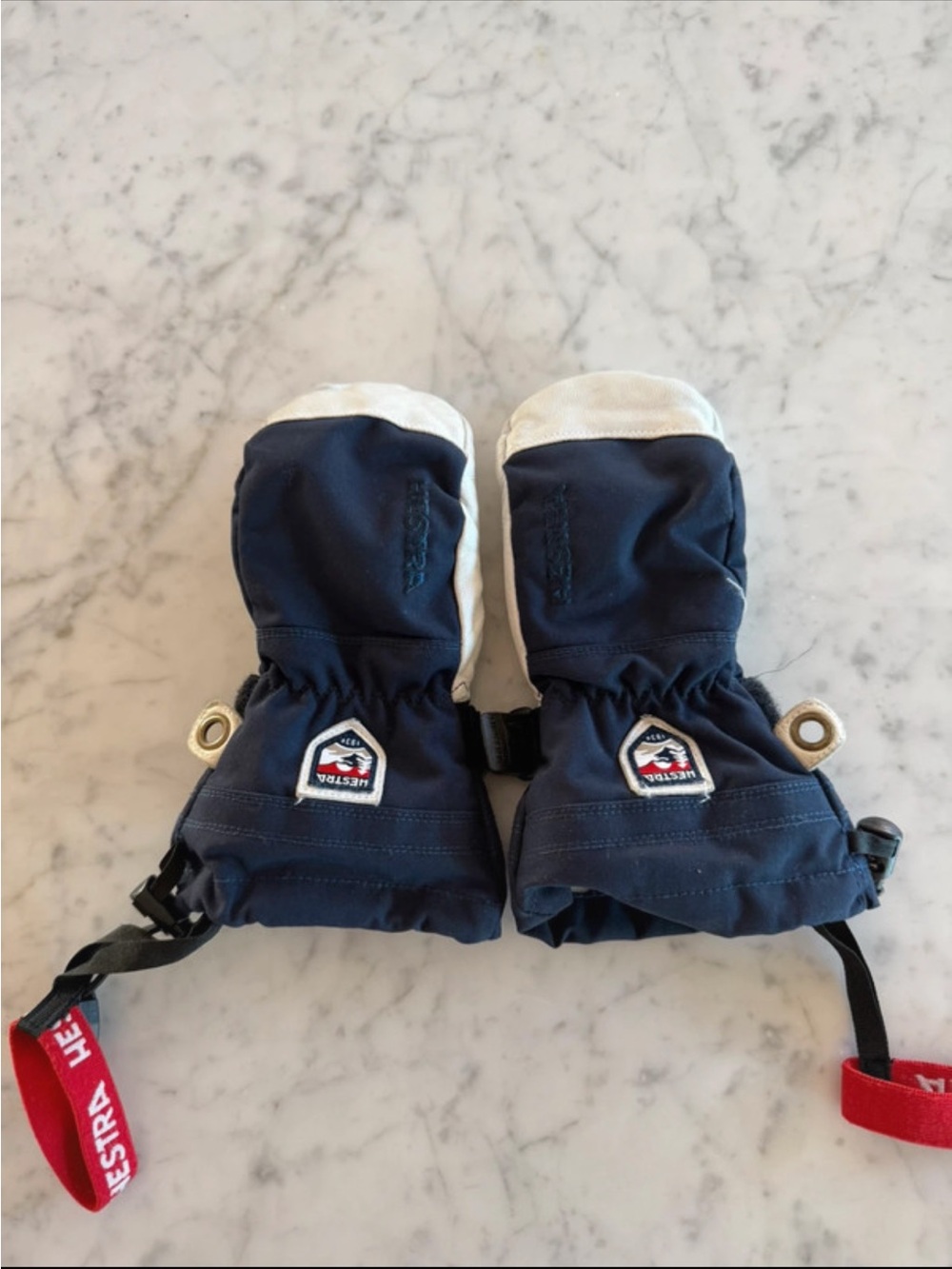 Hestra Kids' Army Leather Heli Ski Mittens age 4-5